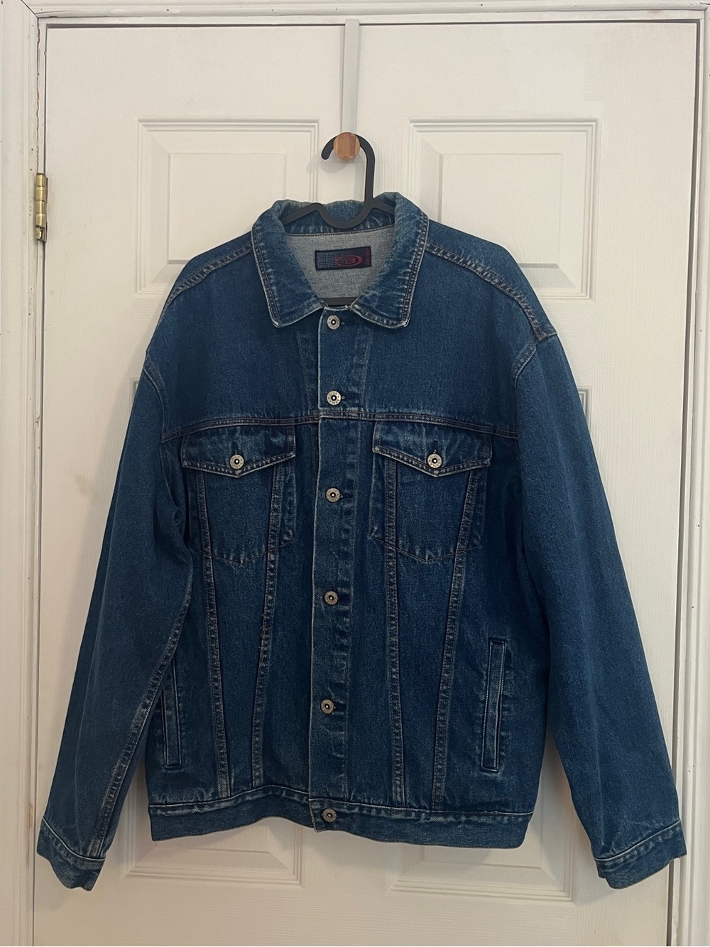 South Pole Men's Blue Denim Jacket with Button Front